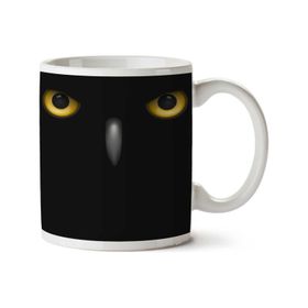 Art Hediye Owl Eyes İki Tarafı Baskılı Kupa Bardak