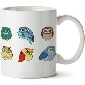 Art Hediye Owl Hoot Kızgın Baykuşlar İki Tarafı Baskılı Kupa Bardak