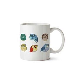 Art Hediye Owl Hoot Kızgın Baykuşlar İki Tarafı Baskılı Kupa Bardak