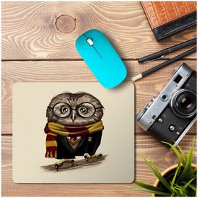 Art Hediye Owly Potter Baskılı 23x19 cm Mouse Pad