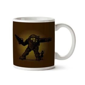 Art Hediye Pair Bond Big Daddy Little Sister Bioshock İki Tarafı Baskılı Kupa Bardak