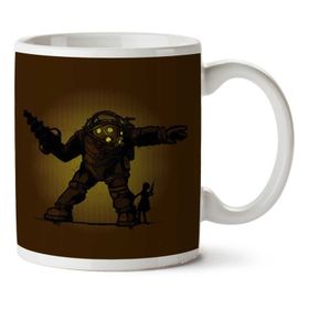 Art Hediye Pair Bond Big Daddy Little Sister Bioshock İki Tarafı Baskılı Kupa Bardak