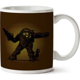 Art Hediye Pair Bond Big Daddy Little Sister Bioshock İki Tarafı Baskılı Kupa Bardak