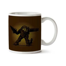 Art Hediye Pair Bond Big Daddy Little Sister Bioshock İki Tarafı Baskılı Kupa Bardak