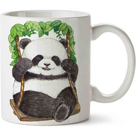 Art Hediye Panda Bear İki Tarafı Baskılı Kupa Bardak