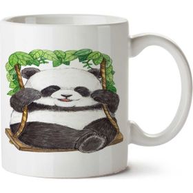 Art Hediye Panda Bear İki Tarafı Baskılı Kupa Bardak