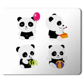 Art Hediye Panda Cutenes Baskılı 23x19 cm Mouse Pad