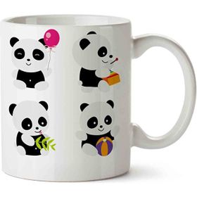 Art Hediye Panda Cutenes İki Tarafı Baskılı Kupa Bardak