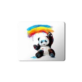Art Hediye Panda Gökkuşağı Baskılı 23x19 cm Mouse Pad