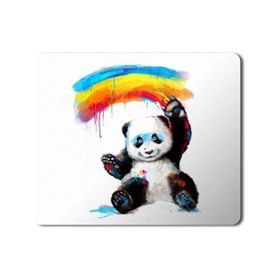 Art Hediye Panda Gökkuşağı Baskılı 23x19 cm Mouse Pad