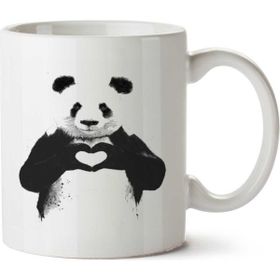 Art Hediye Panda Love İki Tarafı Baskılı Kupa Bardak