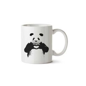 Art Hediye Panda Love İki Tarafı Baskılı Kupa Bardak