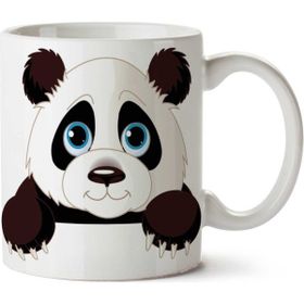 Art Hediye Panda Sevimli Bakış İki Tarafı Baskılı Kupa Bardak