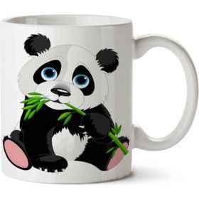 Art Hediye Panda Sevimli Panda İki Tarafı Baskılı Kupa Bardak