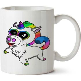 Art Hediye Panda Unicorn İki Tarafı Baskılı Kupa Bardak