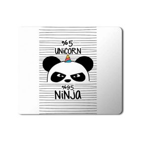 Art Hediye Panda Unicorn Ninja Baskılı 23x19 cm Mouse Pad
