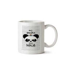 Art Hediye Panda Unicorn Ninja İki Tarafı Baskılı Kupa Bardak