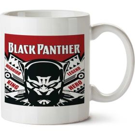 Art Hediye Pantera Negra 4 İki Tarafı Baskılı Kupa Bardak