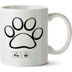 Art Hediye Paw Pati Periyodik Cetvel İki Tarafı Baskılı Kupa Bardak