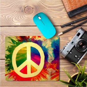 Art Hediye Peace Barış Sembol Baskılı 23x19 cm Mouse Pad