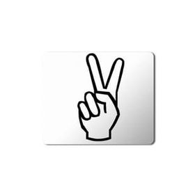 Art Hediye Peace Hand Drawing Baskılı 23x19 cm Mouse Pad