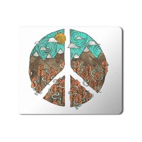Art Hediye Peacebarış Amblemi Baskılı 23x19 cm Mouse Pad