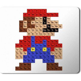 Art Hediye Periodik Tablo Mario Baskılı 23x19 cm Mouse Pad