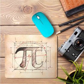 Art Hediye Pi Sayısı Baskılı 23x19 cm Mouse Pad