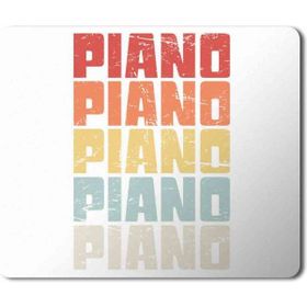 Art Hediye Piano Piyano Baskılı 23x19 cm Mouse Pad