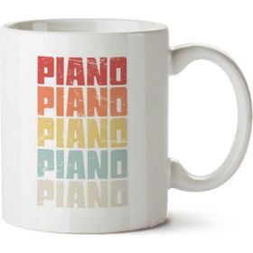 Art Hediye Piano Piyano İki Tarafı Baskılı Kupa Bardak
