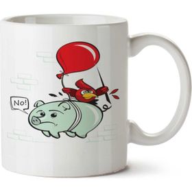 Art Hediye Pigs Can Not Fly İki Tarafı Baskılı Kupa Bardak