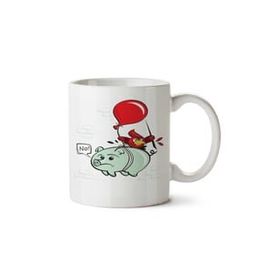 Art Hediye Pigs Can Not Fly İki Tarafı Baskılı Kupa Bardak