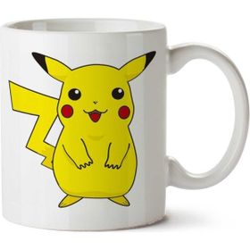 Art Hediye Pikachu Büyük Görsel İki Tarafı Baskılı Kupa Bardak