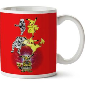 Art Hediye Pikachu Super Saiyan Star Wars Pokemon İki Tarafı Baskılı Kupa Bardak