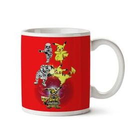 Art Hediye Pikachu Super Saiyan Star Wars Pokemon İki Tarafı Baskılı Kupa Bardak