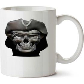Art Hediye Pirate Skull Kuru Kafa İki Tarafı Baskılı Kupa Bardak