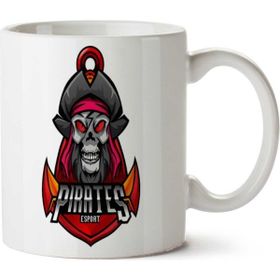 Art Hediye Pirates Esport Korsan İki Tarafı Baskılı Kupa Bardak