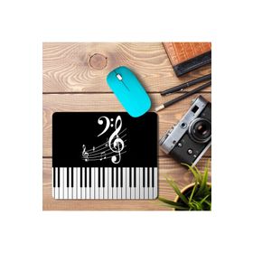Art Hediye Piyano Müzik Klavye Sol Anahtarı Baskılı 23x19 cm Mouse Pad