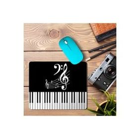 Art Hediye Piyano Müzik Klavye Sol Anahtarı Baskılı 23x19 cm Mouse Pad