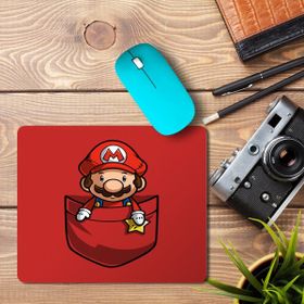 Art Hediye Pocket Super Mario Baskılı 23x19 cm Mouse Pad