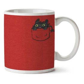 Art Hediye Pocket Toothless İki Tarafı Baskılı Kupa Bardak