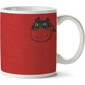 Art Hediye Pocket Toothless İki Tarafı Baskılı Kupa Bardak