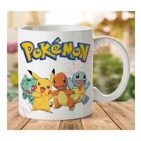 Art Hediye Pokemon Dörtlü İki Tarafı Baskılı Kupa Bardak