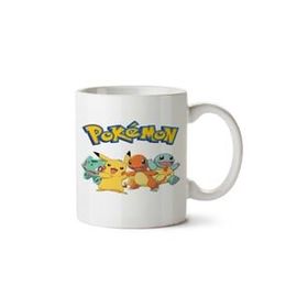 Art Hediye Pokemon Dörtlü Karakterler İki Tarafı Baskılı Kupa Bardak