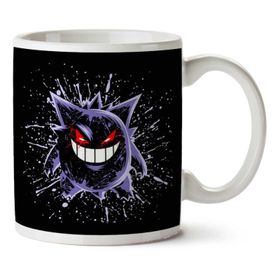 Art Hediye Pokemon Gengar Splatter İki Tarafı Baskılı Kupa Bardak