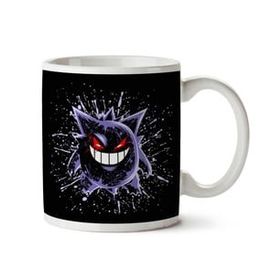 Art Hediye Pokemon Gengar Splatter İki Tarafı Baskılı Kupa Bardak
