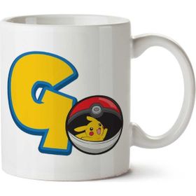 Art Hediye Pokemon Go Pikachu Pokeball İki Tarafı Baskılı Kupa Bardak