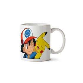 Art Hediye Pokemon Pikachu 3 İki Tarafı Baskılı Kupa Bardak