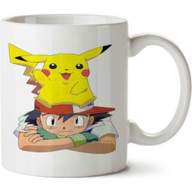 Art Hediye Pokemon Pikachu 4 İki Tarafı Baskılı Kupa Bardak