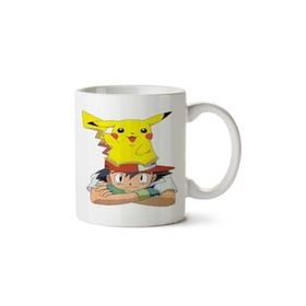 Art Hediye Pokemon Pikachu 4 İki Tarafı Baskılı Kupa Bardak